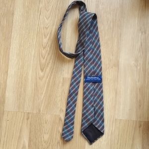 Burberry Tie Made in England Color Grey Pure Wool